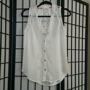 Light cream dress tank top